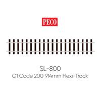 PECO SL-800 G1 Gauge Wooden Sleeper 914mm Yard Length Flexi-Track