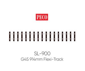 PECO SL-900 G45 Gauge Wooden Sleeper 914mm Yard Length Flexi-Track
