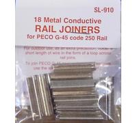 Peco SL-910 Code 250 Nickel Silver Rail Joiners (18)