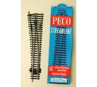 Peco SL-96 Medium Radius Left Hand Turnout Insulfrog OO/HO Scale Point