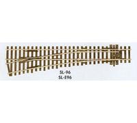 Peco HO Scale Code 100 Insulfrog #6 Left-Hand Turnout