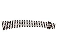 Peco SL-E1487 Streamline Code 75 Left Hand Curved Turnout Electrofrog