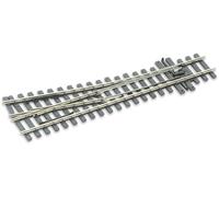 Peco SL-E1495 HOm Scale Code 75 Electrofrog: Medium Manual Right Turnout 10°