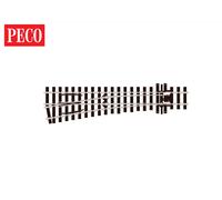 Peco SL-E1496 Streamline Code 75 Left Hand Medium Turnout Electrofrog