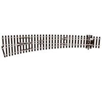 Peco SL-E187 Streamline Code 75 Left Hand Curved Turnout Electrofrog