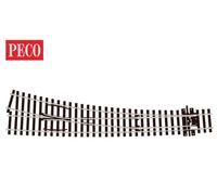 Peco SL-E187 Code 75 Electrofrog Curved Left Hand Point