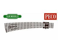 Peco SL-E387 Curved Double Radius Turnout Left Hand - N Gauge