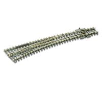 Peco SL-E387 Curved Double Radius Turnout Left Hand - N Gauge
