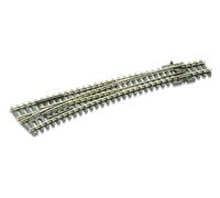 Peco Sl-E387 Scale N Code 80 Electrofrog: Left Curve Switch 10°