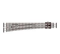 Peco SL-E389F Turnout Large Radius Left Hand - N Gauge