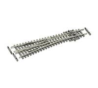 Peco HO Scale Model Track - Left Hand Small Turnout Electrofrog, Code 55, 7 x 2.1 x 0.52 inches, Metal, Adult, HO Gauge, TOY_MODEL_VEHICLE_TRACK, Track