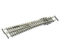 Peco HO Scale Model Track - Left Hand Small Turnout Electrofrog, Code 55, 7 x 2.1 x 0.52 inches, Metal, Adult, HO Gauge, TOY_MODEL_VEHICLE_TRACK, Track