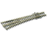 PECO SL-E396 Scale N Code 80 Electrofrog: Medium Left Turnout 14° -123.7 Mm