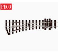Peco SL-E492 - OO-9/HOe Turnout Small Radius, Left Hand