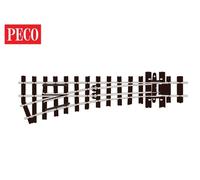 Peco SL-E492 Turnout (Irregular Sleepers), Small Radius, Left Hand OO-9 Gauge...