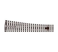 PECO SL-E791FB Flat Bottom O Gauge RH Turnout - Medium Radius O Gauge