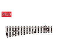 Peco HO Scale Code 100 Insulfrog #6 Left-Hand Turnout