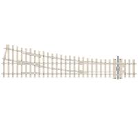 PECO SL-E1095 Turnout, Medium Radius, Concrete, Right Hand OO Gauge