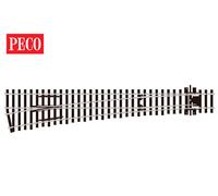 Peco SL-E189 Large Radius Left Hand Point Electrofrog code 75 rail OO Gauge