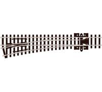 Peco SLE396 N Gauge L/H Medium Radius Electrofrog Turnout/Point