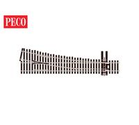 Peco SLE8352 HO Gauge Code 83 No 5 L/H Electrofrog Turnout