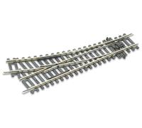 Peco ST-240 HO Scale Code 100 Setrack: Right Manual Switch 22.5° R. 438 Mm