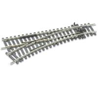 Peco St-241 Ho Scale Code 100 Setrack: Left Manual Switch 22.5° R 438 Mm