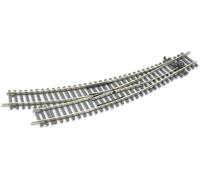 PECO ST-244 HO Scale Code 100 Setrack: Right-Hand Curved Turnout: 11.25°
