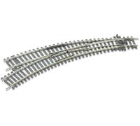 Peco St-245 Ho Scale Code 100 Setrack: Left Hand Curve Switch 11.25°