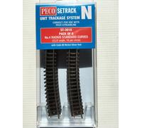 Peco N Set Track 8 x ST-18 No.4 Radius Standard Curve 333.4 mm