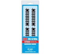 Peco ST-401 Setrack Standard Straight Units (Pack of 8) OO-9 Gauge