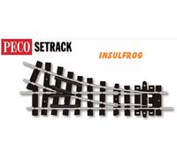 Peco ST-405 Setrack Right Hand Turnout Radius 1 Insulfrog