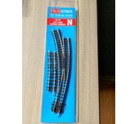 Peco Turnout ST-45 Left-Hand Curved Code 80 N Gauge Setrack