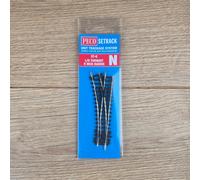 Peco ST-6 Left Hand Turnout LH 9 inch Radius N Gauge New in Packet
