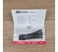 Peco ST-6 Left Hand Turnout Point LH 9 inch Radius N Gauge New in Packet