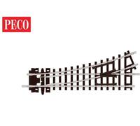 Peco ST-6 Turnout, 1st Radius, Left Hand SET TRACK CODE 80 N Gauge