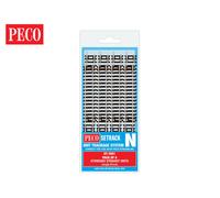 Peco N Set Track 8 X St-1 Standard Straight, 87Mm Long