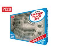 Peco ST400 Code 80 - OO-9/HOe Starter Track Set