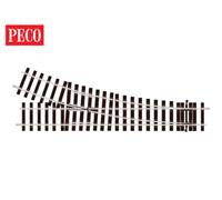Peco STU750BH ST-U750BH - Code 124 - Setrack O Gauge No.2 Radius Turnouts RH