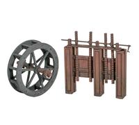 Peco Wills Water Wheel & Sluice Gates