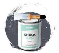 PECTRO Chalk Paint for Furniture 750ml + Brush Pack (DARK GRAY)