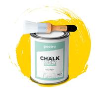 PECTRO Chalk Paint for Furniture 750ml + Brush Pack (LEMON YELLOW)