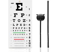 PECULA Eye Chart, Snellen Eye Chart, Wall Chart, Eye Charts With Hand Pointer And Eye Occluder For Eye Exams 20 feet 11 X 22 in