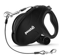 Pecute 10m/32ft Retractable Dog Lead with Poo Bag Holder, Chew Proof Dog Leash with 360° Tangle-Free Extended, Anti-Slip Handle & Quick Brake Button, Suitable for Dogs Up to 50kg/110lbs in Weight