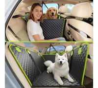 pecute 2-in-1 Dog Car Seat Cover, Waterproof Hammock Back Seat for Dogs