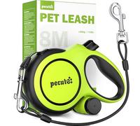 Pecute 8m Retractable Dog Leash with Anti-Chew Steel Cable Up to 50kg Dogs