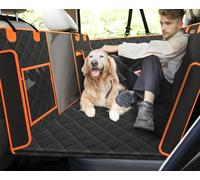 pecute Back Seat Extender for Dogs, Dog Car Seat Cover with Hard Bottom, Non-Slip, Foldable & Machine Washable Car Seat Cover for Dogs, Waterproof Car Seat Cover for Dogs Suitable for Traveling