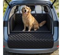 pecute Boot Liner for Dogs, Scratchproof Nonslip Waterproof Dog Car Seat Cover with Protective Sponge, Adjustable Straps Dog Boot Liner For Suvs-XL