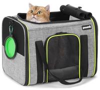 pecute® Cat Carrier Large with Removable Pet Nest up to 8kg, Foldable Cat Carrier Bag, Portable Dog Travel Bag, Breathable Mesh Fabric, Suitable for Car Travel, Bus, Subway,Picnic