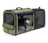 Pecute Dog Car Carrier Stable and Light Weight, Expandable Extra Space